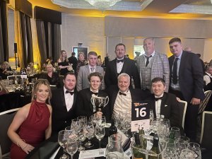 Lionweld Kennedy team with the 'Tees Business of the Year 2024' trophy cup. 