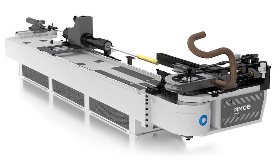 3D model of a CNC tube bending machine for handrails. 